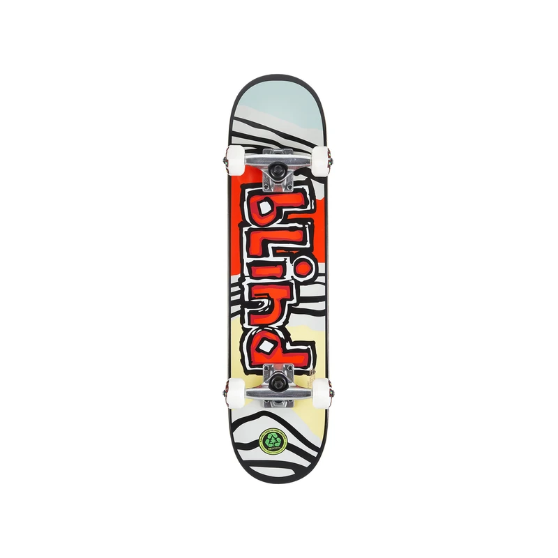 OG Tiger Stripe Red Orange 7" BLIND Skateboard