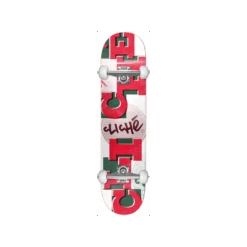 Skate Complet Uppercase Red White 7.875" CLICHé Skateboard