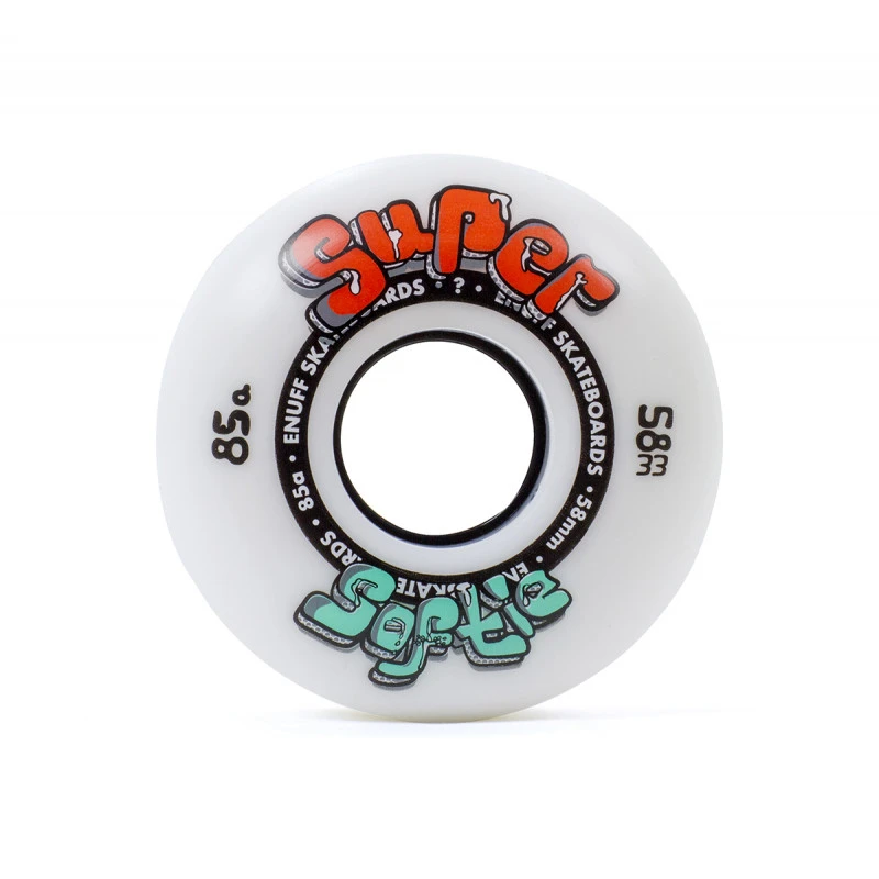 Super Softie 58mm/85a X4 White Roue Enuff 3 Super Softie 58mm/85a X4 White Roue Enuff